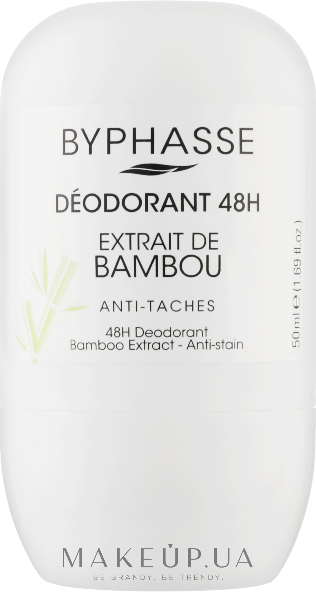 Дезодорант роликовий "Екстракт бамбука" - Byphasse 48h Deodorant Bamboo Extract — фото 50ml