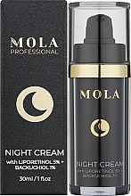 Антивіковий крем для обличчя з ліпоретинолом та бакучіолом - Mola Night Cream — фото N2