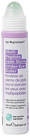 Роллер для век с мультипептидами - masqueBar iN.gredients Multi-Peptide Jade Stone Under-Eye Roller — фото N2