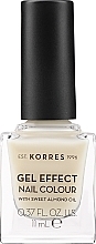 Духи, Парфюмерия, косметика Лак для ногтей - Korres Gel-Effect Sweet Almond Nail Color