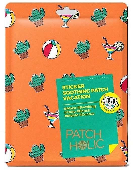Патчі для обличчя й тіла з екстрактом кактуса - Patch Holic Sticker Soothing Patch Vacation — фото N1