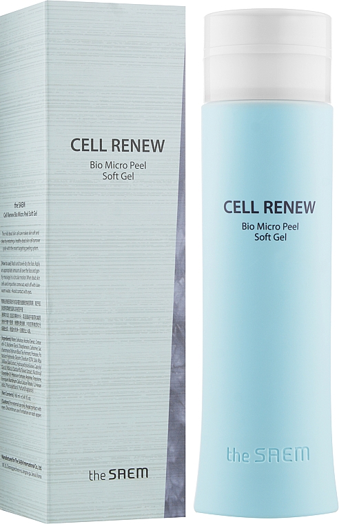 М'який пілінг-скатка для очищення шкіри від мертвих клітин - The Saem Cell Renew Bio Micro Peel Soft Gel — фото N2
