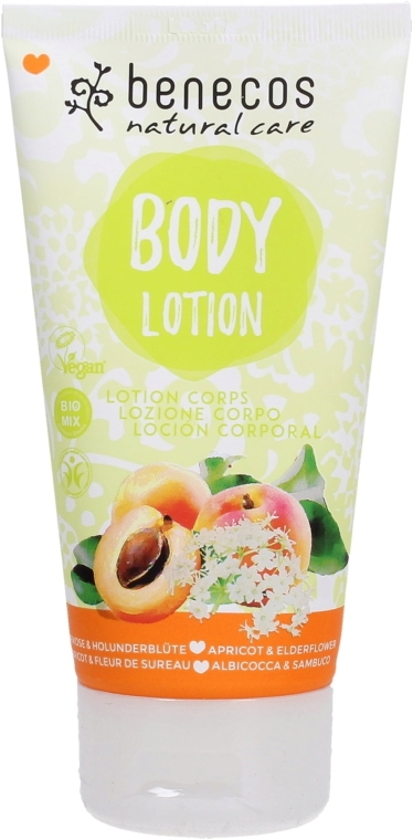 Лосьон для тела "Абрикос и цветы бузины" - Benecos Natural Care Body Lotion — фото N1