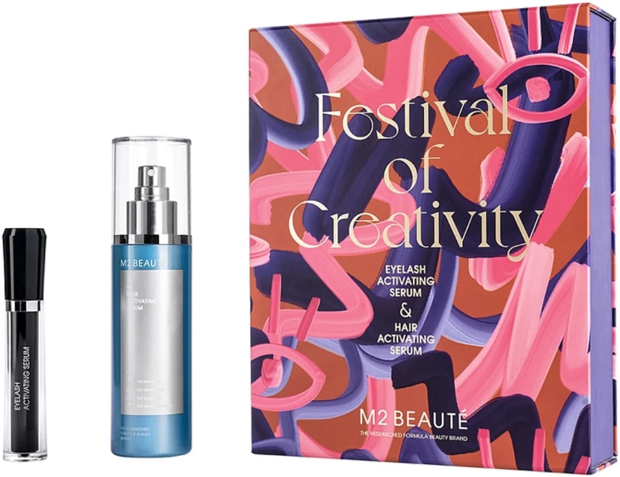 Підводка для очей - M2Beaute Festival Of Creativity Set (h/ser/120ml + eyelash/ser/4ml) — фото N1