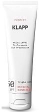 Духи, Парфюмерия, косметика Тональный солнцезащитный крем - Klapp Triple Action ВB Facial Sunscreen SPF 50