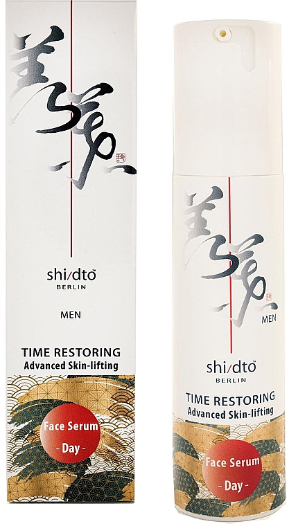 Дневная лифтинг-сыворотка для лица - Shi/dto Men Time Restoring Advanced Skin-lifting Day Serum With Nio-Oxy And Hyaluronic Acid — фото N1