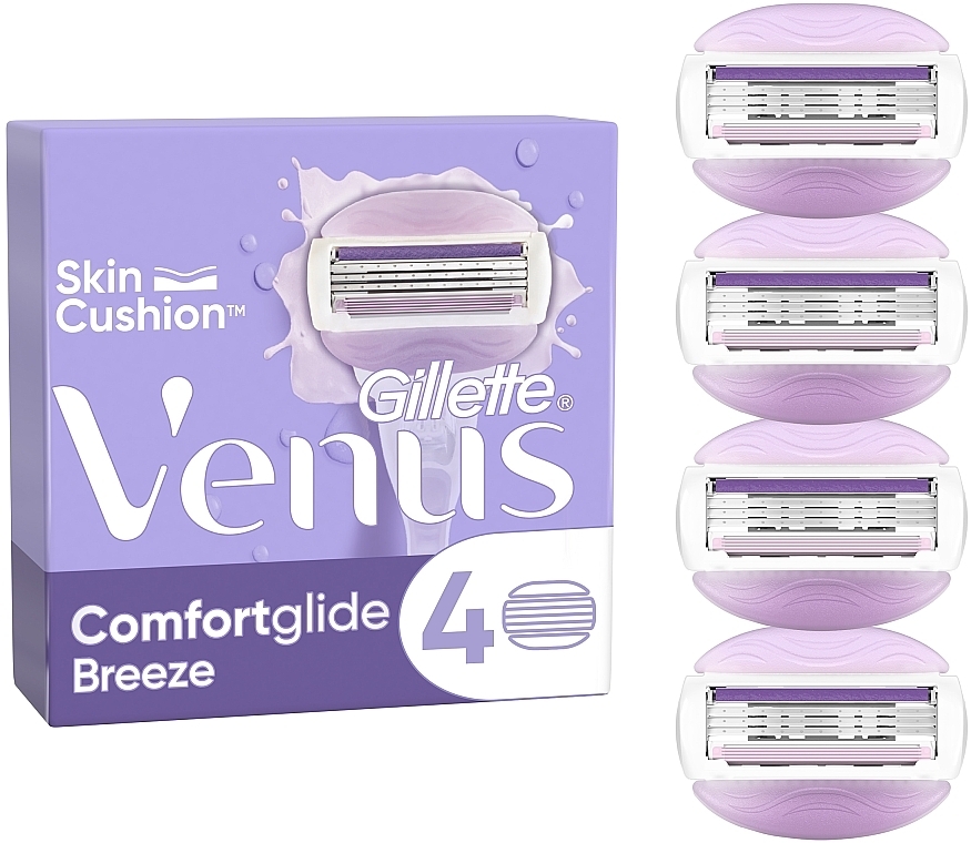 УЦЕНКА Сменные кассеты для бритья, 4 шт. - Gillette Venus Breeze * — фото N1