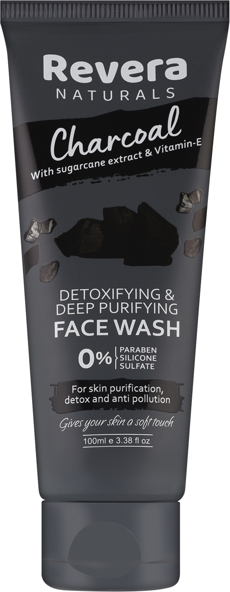 Гель для умывания "Уголь" - Revera Charcoal Face Wash — фото 100ml