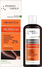 Сульфід селеновий шампунь проти лупи для нормального та сухого волосся - Pharma Group Aminotein Shampoo — фото N4