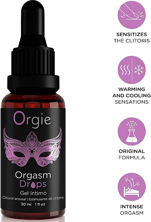 Возбуждающие капли для женщин - Orgie Orgasm Drops Clitoral Arousal — фото N2