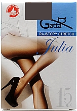 Колготки "Julia Stretch" 15 Den, fumo - Gatta — фото N1