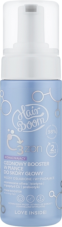 Укрепляющая озоновая пенка-бустер для кожи головы - BodyBoom HairBoom O3zon — фото N1