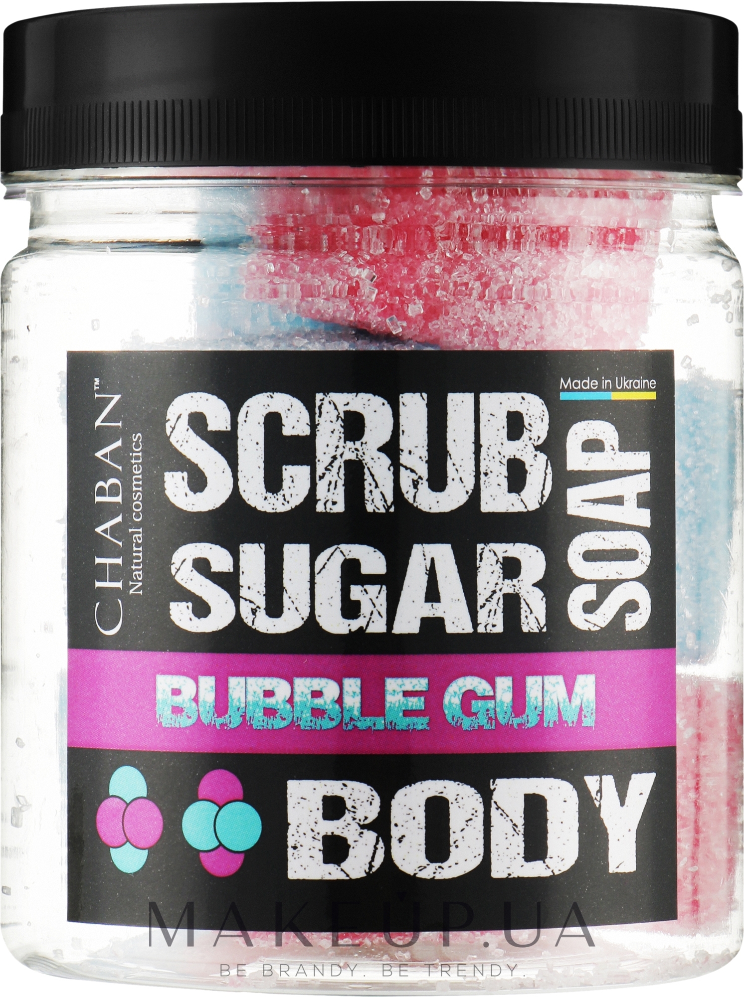 Мыло-скраб для тела "Bubble Gum" - Chaban Natural Cosmetics Soap Scrub — фото 160g
