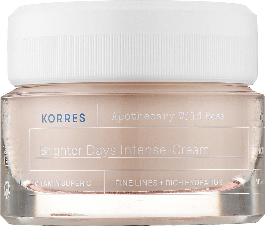 Интенсивный дневной крем для лица - Korres Apothecary Wild Rose Brighter Days Intense-Cream — фото N1