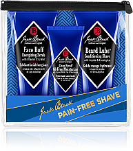 Парфумерія, косметика Набір - Jack Black Pain Free Shave (scr/88/ml + shave/cr/88/ml + cr/97/ml)