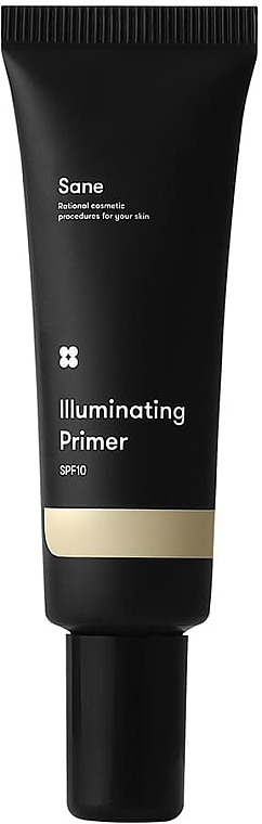 Праймер для обличчя з ефектом сяйва - Sane Illuminating Primer SPF 10