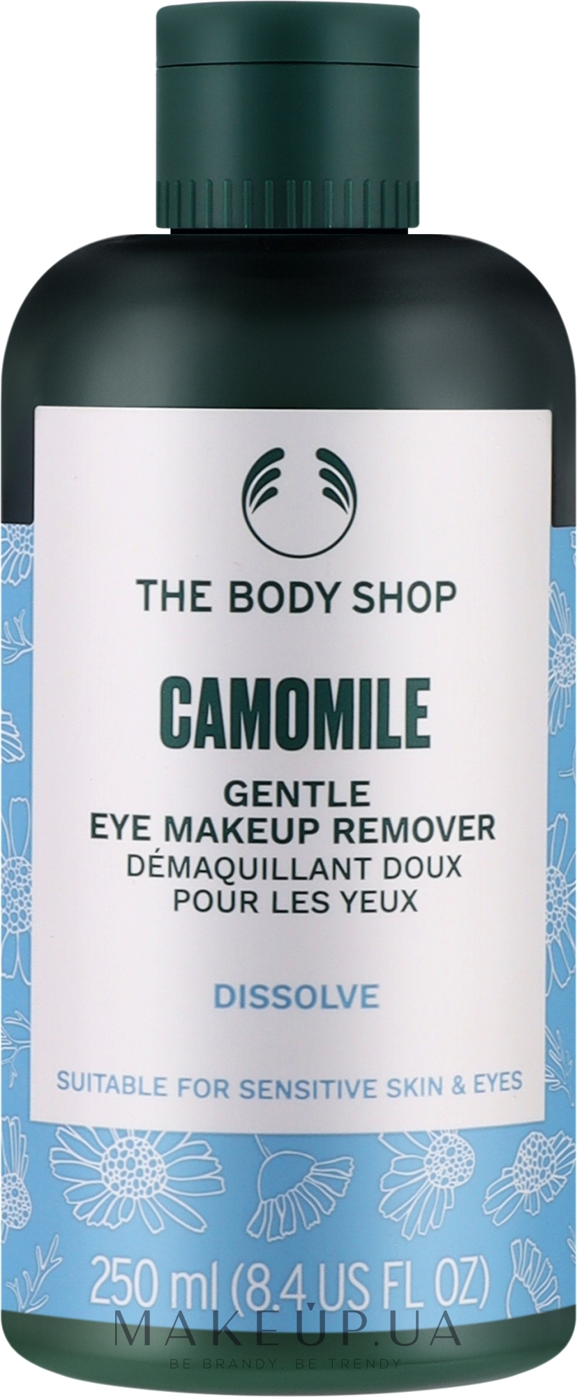 Делікатний засіб для зняття макіяжу з очей "Ромашка" - The Body Shop Camomile Gentle Eye Makeup Remover — фото 250ml