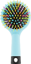Парфумерія, косметика Щітка Rainbow Brush для об'єму волосся, блакитна - Ласкава
