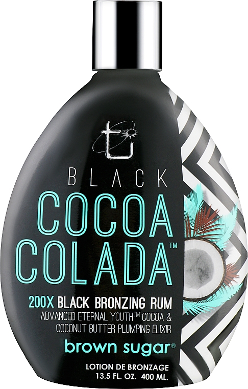 Крем для солярия с кокосовым молочком и ромом, подтягивающий эффект - Brown Sugar Black Cocoa Colada 200X — фото N1
