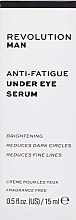 Сыворотка против усталости под глазами - Revolution Skincare Man Anti-fatigue Under Eye Serum — фото N3