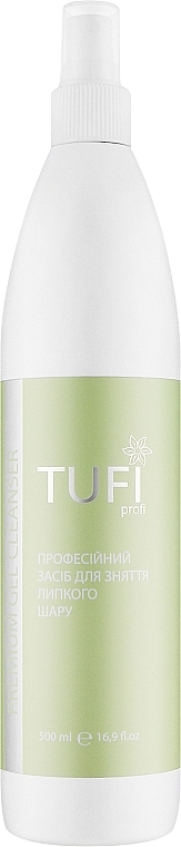 Рідина для видалення липкого шару - Tufi Profi Gel Cleanser Premium — фото N1