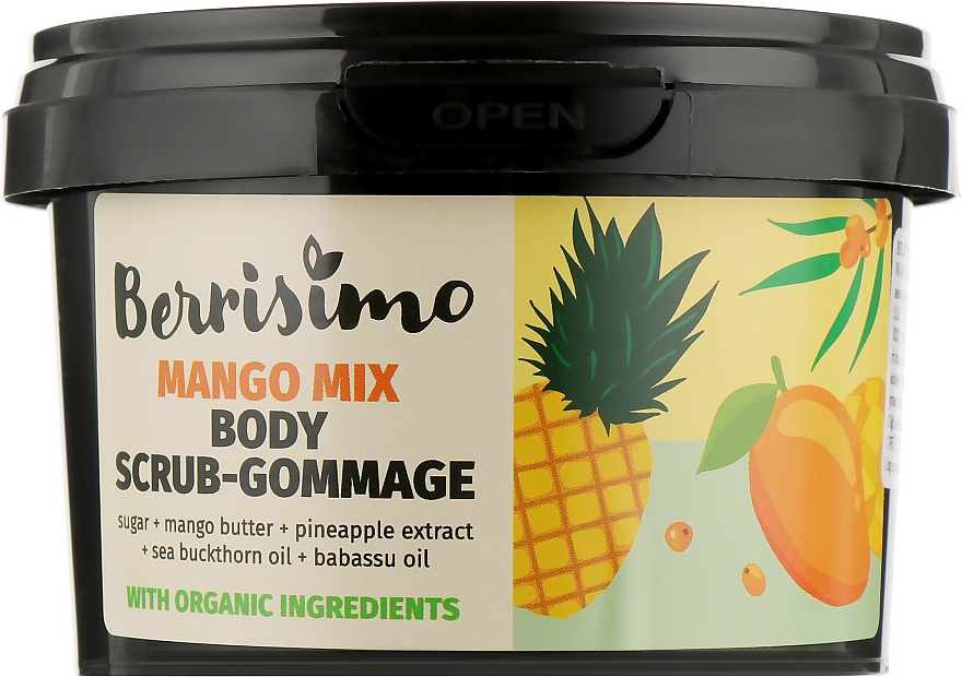 Скраб-гоммаж для тела - Beauty Jar Berrisimo Mango Mix Body Scrub-Gommage — фото N1