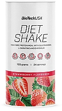 Протеиновый коктейль "Клубника" - BioTechUSA Diet Shake Strawberry Hight Fiber Protein Meal — фото N1