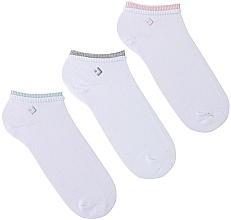 Жіночі бавовняні шкарпетки, білі, 3 шт. - Moraj — фото N1