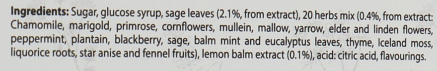 Леденцы "Шалфей" на основе натуральных трав - Swiss Energy Original Herbal Lozenges — фото N4
