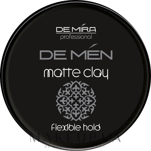 Профессиональная стайлинговая матовая глина для укладки волос и бороды - DeMira Professional DeMen Matte Clay — фото 100ml