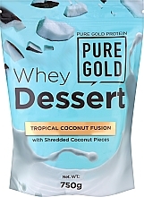 Сироватковий протеїн зі шматочками кокоса - PureGold Protein Whey Dessert Tropical Coconut Fusion — фото N1