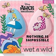 Парфумерія, косметика Набір спонжів для макіяжу, 2 шт. - Wet N Wild Alice in Wonderland Nothing Is Impossible 2-Piece Makeup Sponge Set