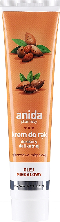 Крем для рук із мигдалевою олією - Anida Pharmacy Almond Hand Cream — фото N1