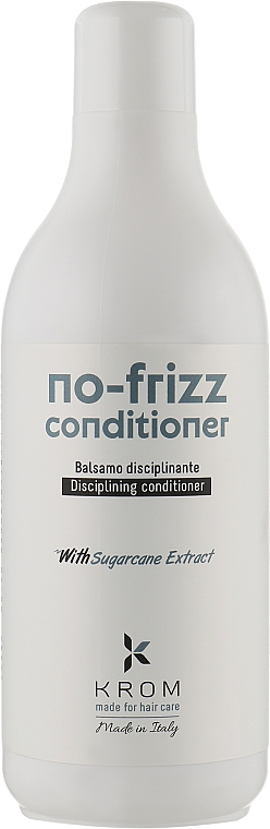 Дисциплінарний кондиціонер з екстрактом тростинного цукру - Krom No-Frizz Conditioner — фото N1
