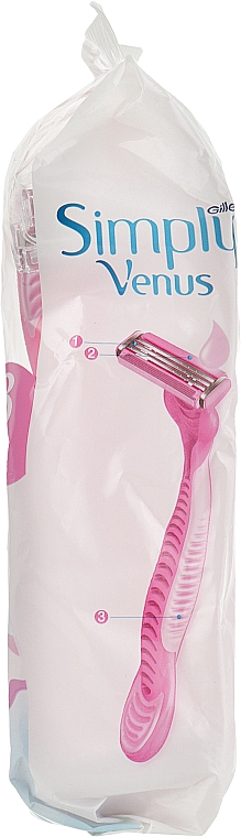 Одноразові станки для гоління, 12 шт. - Gillette Venus 3 Simply — фото N10