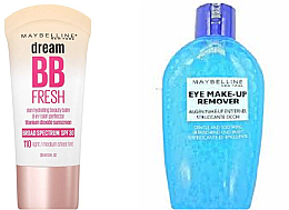 Духи, Парфюмерия, косметика Набор - Maybelline New York Dream Fresh Light Medium (bb/cr/30ml + eye/remover/25ml)