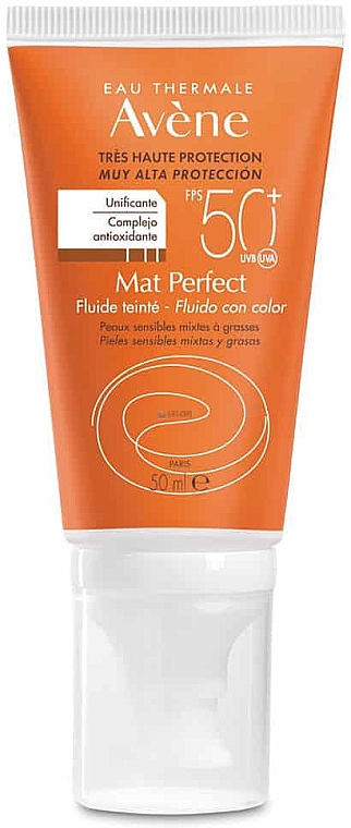 Матирующий флюид для лица - Avene Eau Thermale Mat Perfect SPF 50+ — фото N1