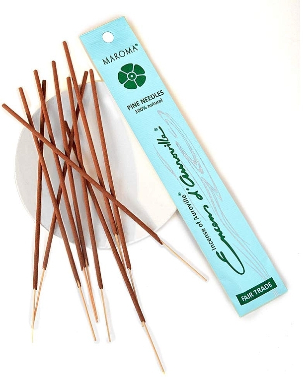 Ароматические палочки "Сосновая хвоя" - Maroma Encens d'Auroville Stick Incense Pine Needles — фото N3