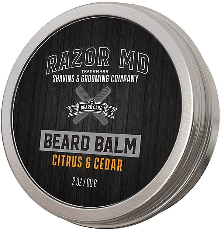 Бальзам для бороды цитрус и кедр - Razor MD Beard Balm Citrus & Cedar — фото N2