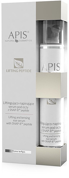 Ліфтингова та підтягувальна сироватка для очей - Apis Lifting And Tightening Eye Serum With SNAP-8 Peptide — фото N1