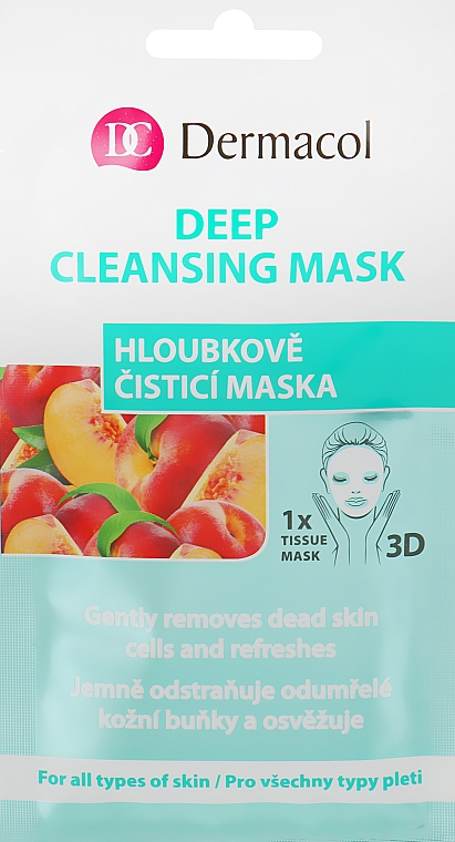 Тканевая маска для лица - Dermacol 3D Deep Cleansing Mask — фото N1