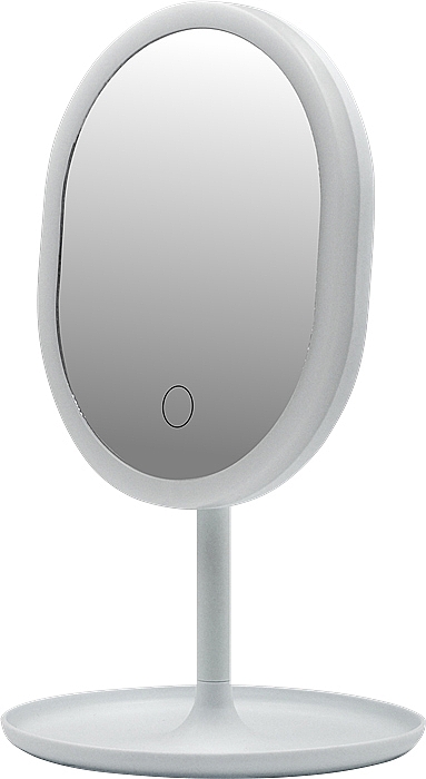 Зеркало с LED-подсветкой 498579, белое - Inter-Vion LED With Mini USB — фото N1