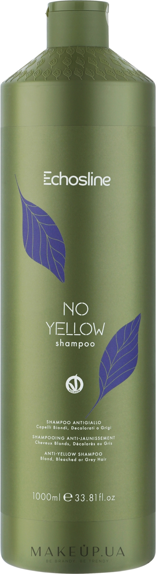 Шампунь против желтизны волос - Echosline No Yellow Shampoo — фото 1000ml
