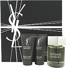 Духи, Парфюмерия, косметика Yves Saint Laurent L'Homme - Набор (edt/100ml + a/sh/balm/50ml + sh/gel/50ml)