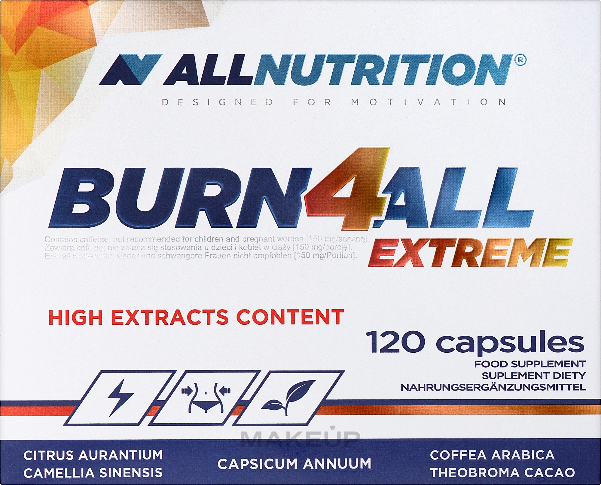 Жиросжигатель - Allnutrition Burn4All Extreme — фото 120шт