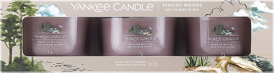 Набір - Yankee Candle Seaside Woods (candle/3x37g) — фото N1