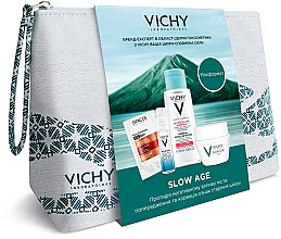 Духи, Парфюмерия, косметика Комплексный набор-уход - Vichy Slow Age (micel/water/100ml + gel/10ml + cr/15ml + sh/6ml)