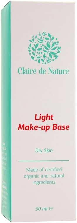 Легкая база под макияж для сухой кожи - Claire de Nature Light Make-up Base Dry Skin — фото N3