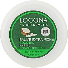 БИО-Масло кокосовое для посеченных кончиков волос - Logona Bio-Kokos Alle Haartypen — фото N1
