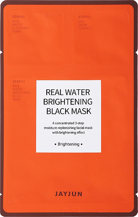 Осветляющая черная маска для лица - Jayjun Real Water Brightening Black Mask — фото N1